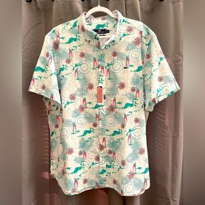 Men’s Vineyard Vine classic BVI short sleeve button down. New with tags